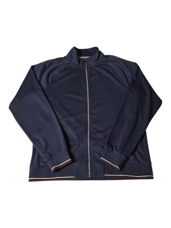 Robert Graham Other - Robert Graham Full Zip Track Jacket Navy Blue Top Athletic Casual Mens XL